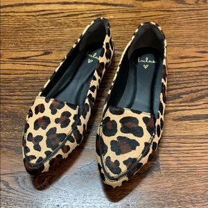NWT Lulus leopard print flats 6 1/2